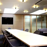 Office fit out feature wall