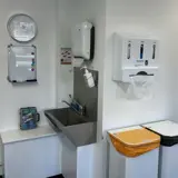 Office fit out community cleaning station