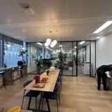 Office partition community space