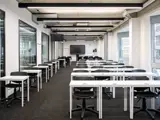 Office planning open plan desks