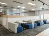 office fit out open plan meeting booths