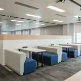 office fit out open plan meeting booths