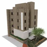 Office fit out cladding project renders